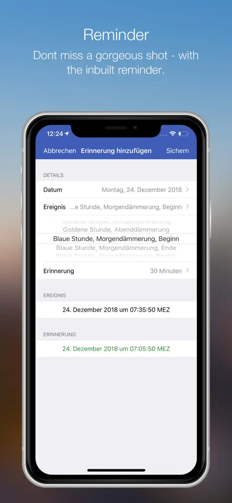 Blue Hour (Solar Calculator)