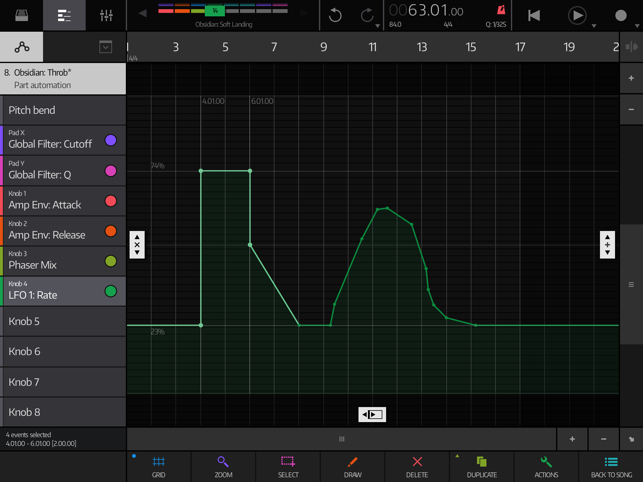 ภาพหน้าจอของ NanoStudio 2