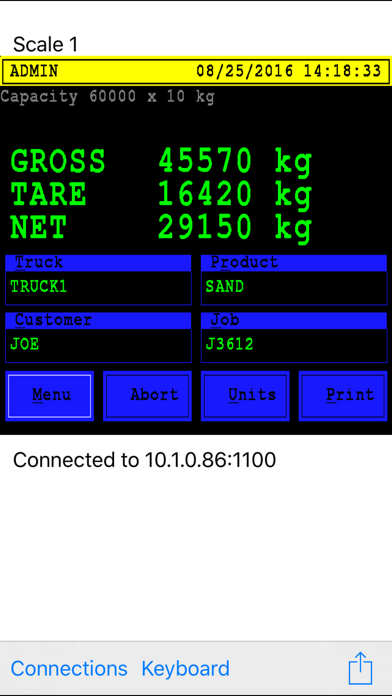 RemoteWeigh Screenshot