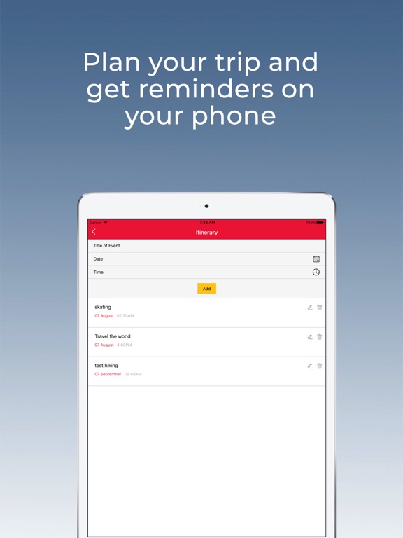 Tripsavr iPad screenshot 7 - Travel app