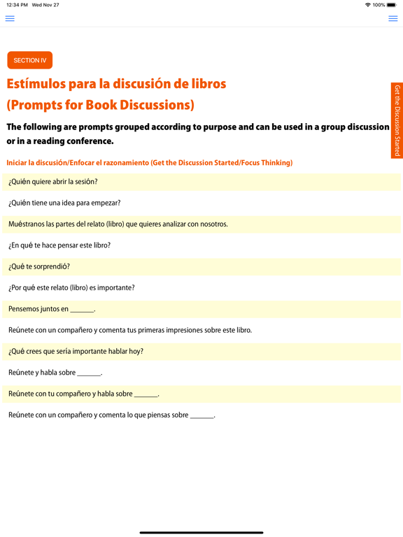 Screenshot #6 pour F&P Spanish Prompting Guide 2