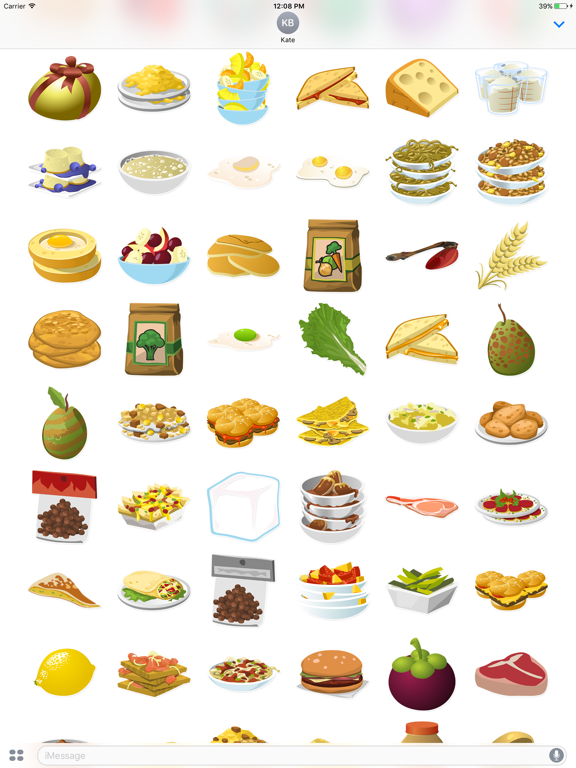 Screenshot #5 pour Tasty Food Stickers