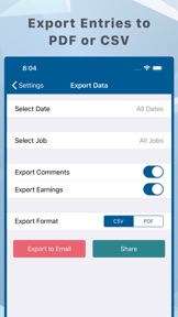 Hours and Pay Tracker: TimeLog screenshot