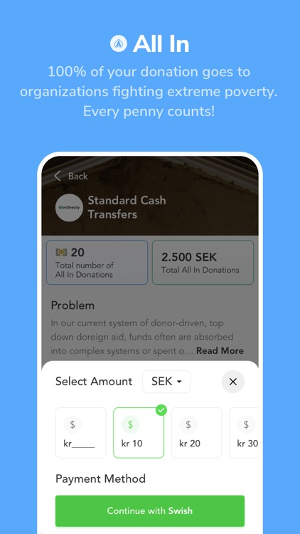 All In: smooth donations