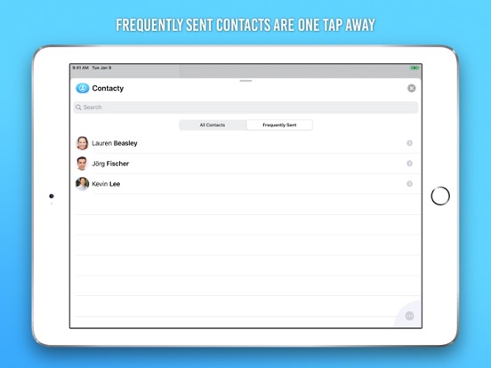 Contacty for Messages iPad screenshot 5 - Utilities app