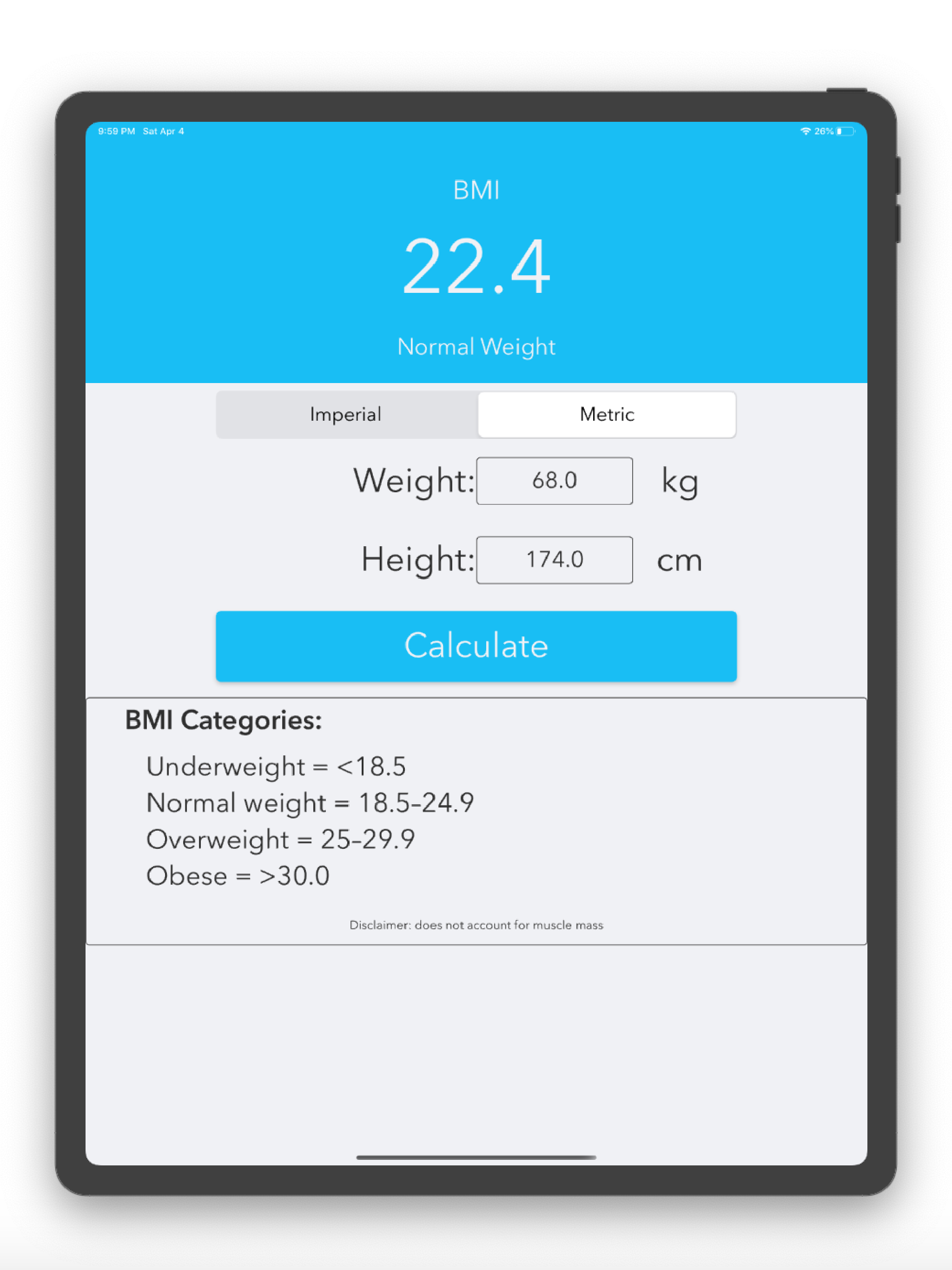 BMI Calculator - Fast & Simple