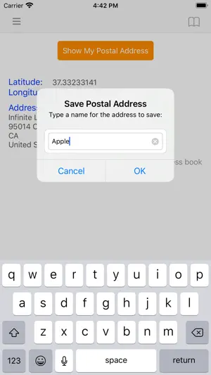 Show My Postal Address screenshot 2