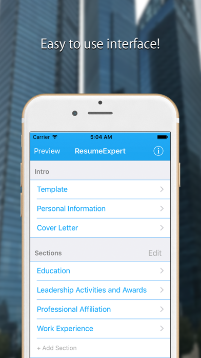 Resume Builder · CV Maker app Screenshot