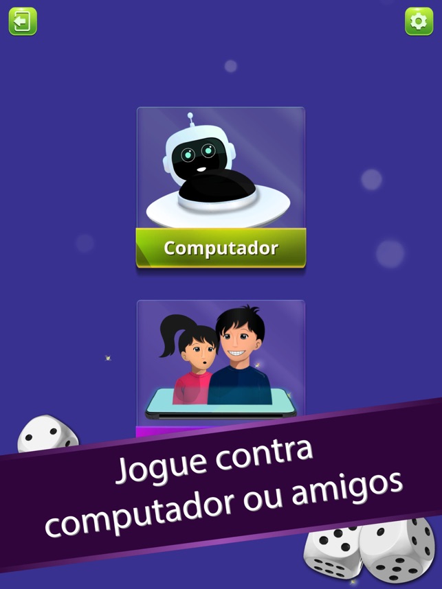 Amigos jogando ludo