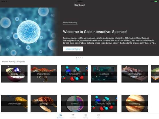 Gale Interactive: Science app screenshot
