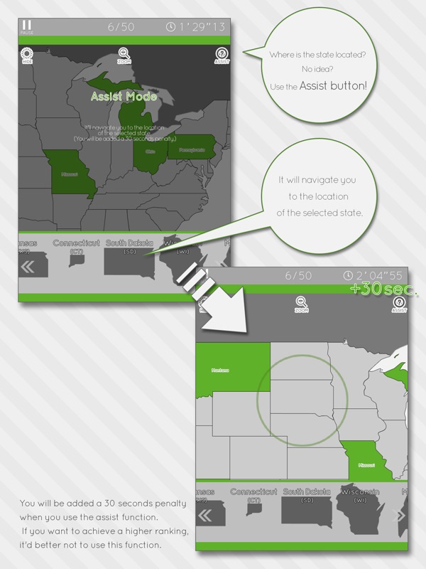 Enjoy Learning U.S. Map Puzzle screenshot 8