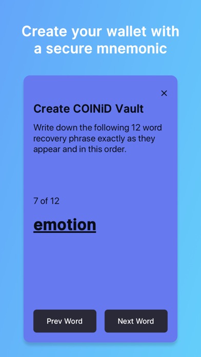 COINiD Vault Screenshot