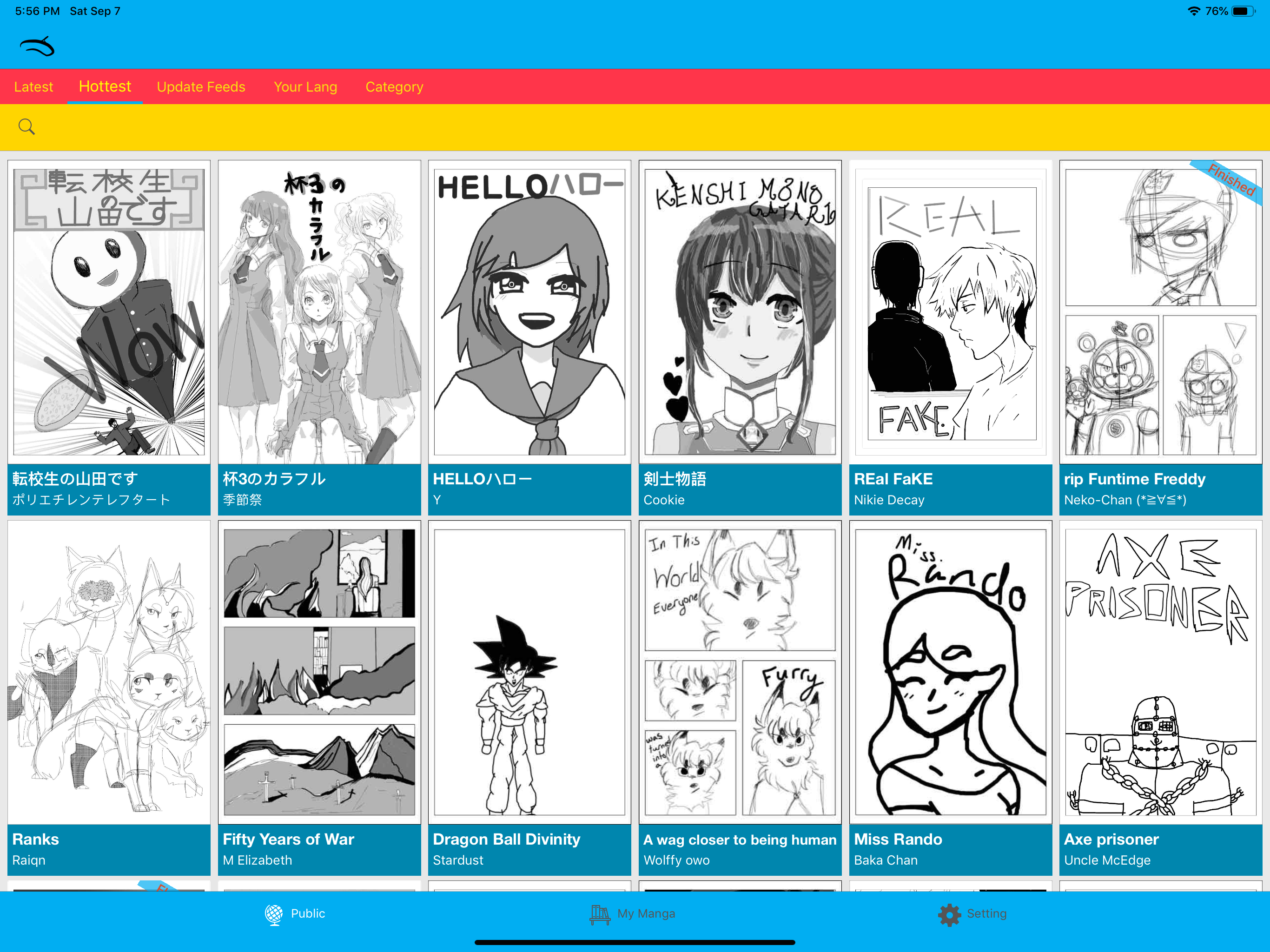 Finger Manga - Comic Maker