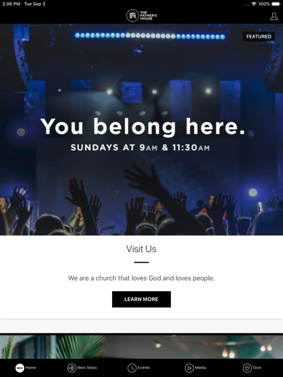 The Father's House - NY iPad screenshot 1 - Lifestyle app