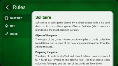 Solitaire (Klondike) + Screenshot