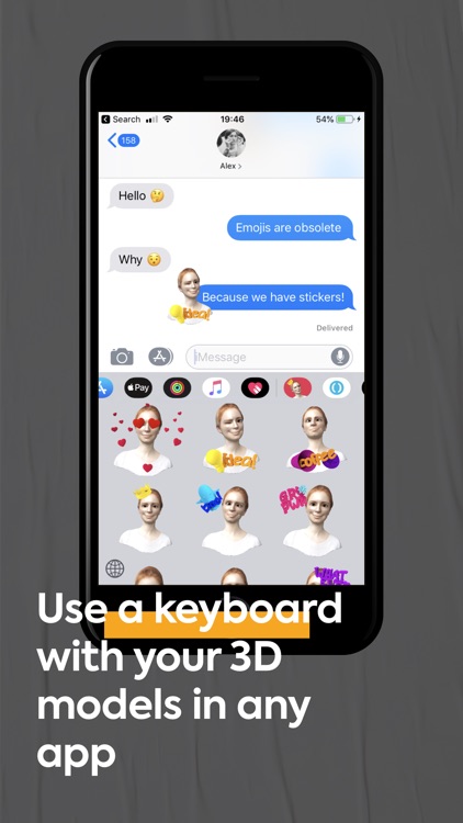 FaceHero - 3D avatar stickers screenshot-4