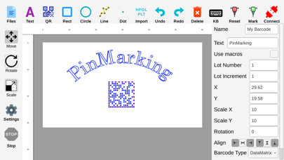 Screenshot #1 pour JeilMTech PinMarking JS2200