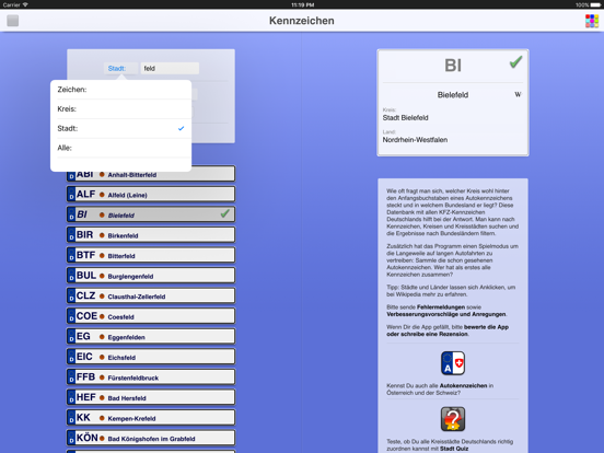 Screenshot #5 pour Kennzeichen