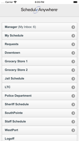 ScheduleAnywhere screenshot