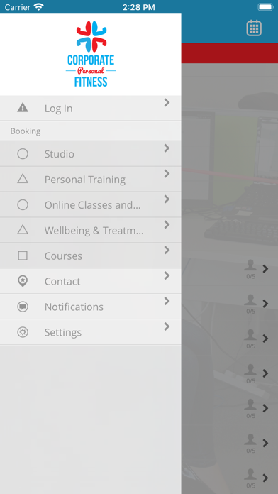 Corporate Personal Fitness screenshot 3