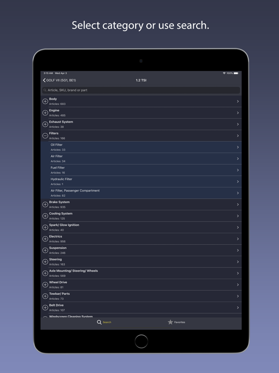 Screenshot #3 for AutoParts for VW