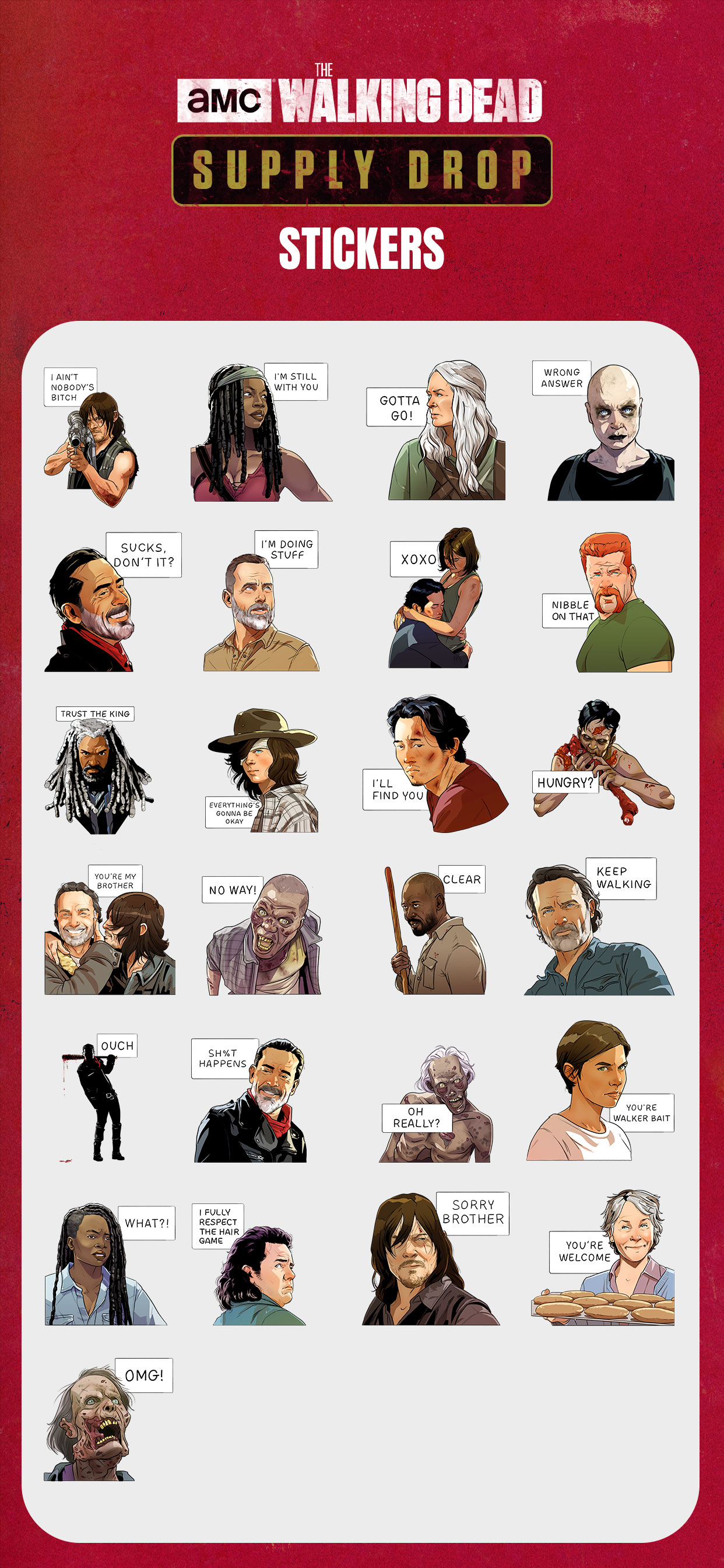 TWD - Supply Drop Stickers