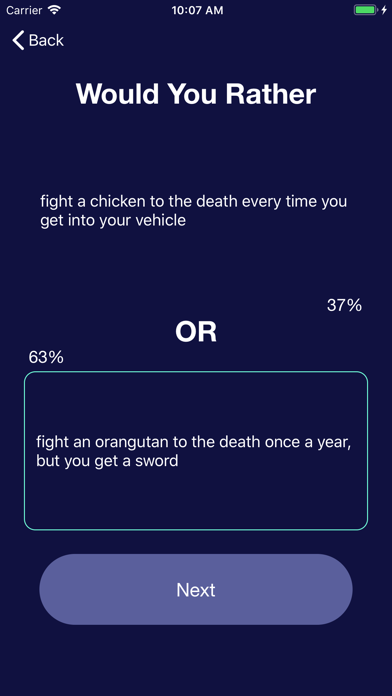 Would You Rather -OR- screenshot