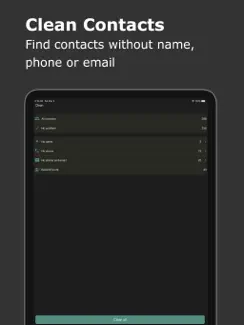 Export Contact to XLS PDF VCF iPad image 2