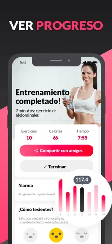 Captura de Pantalla 5 Fitness Femenino: Fitness App iphone