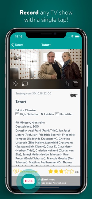 YouTV german TV, online video on the App Store