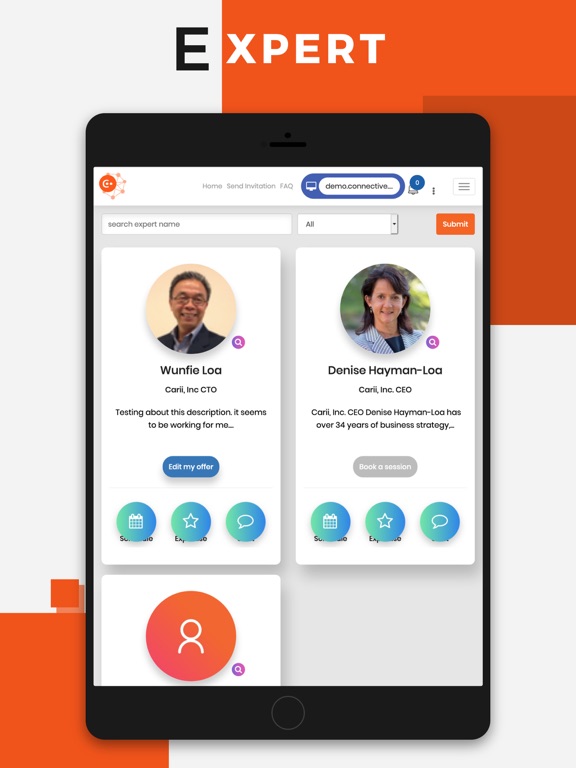 Connective Network iPad screenshot 3 - Social Networking app