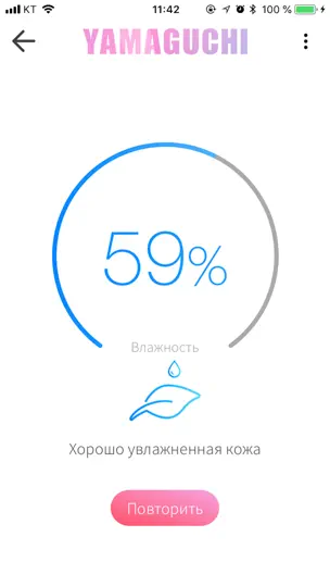 Скриншот Yamaguchi Skin Test на iPhone 8