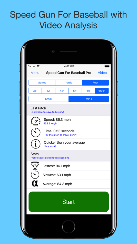Speed Gun for Baseball - 4.0.1 - (iOS)