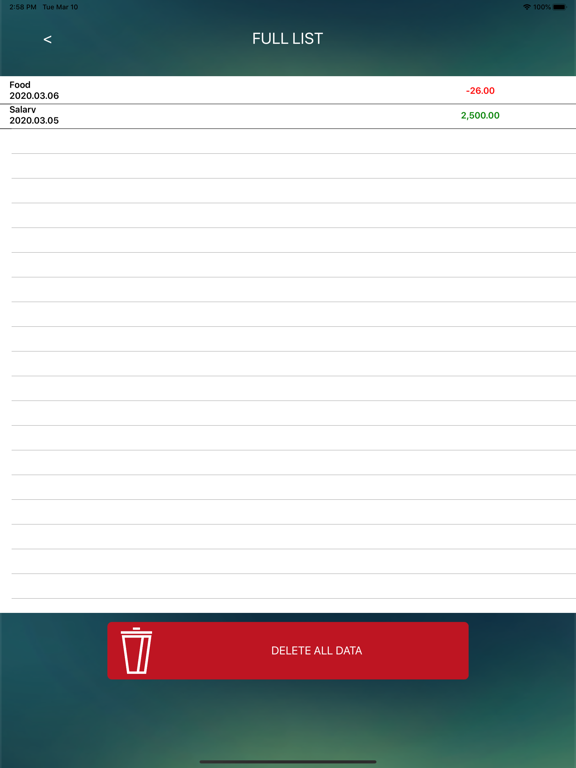 Screenshot #6 pour Pocket Money Simple