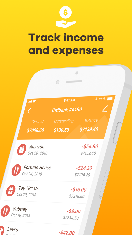 #2. Checkbook - Account Tracker (iOS) Podle: Nova Mobile, Inc.