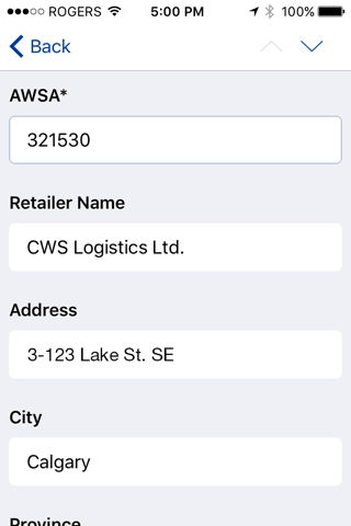 Скриншот из CWS Logistics