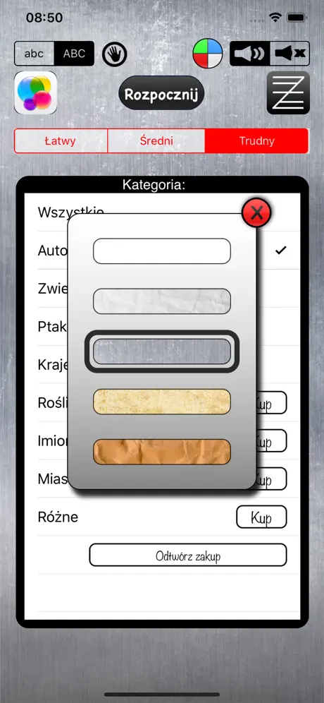 Znajdź Słowa Z