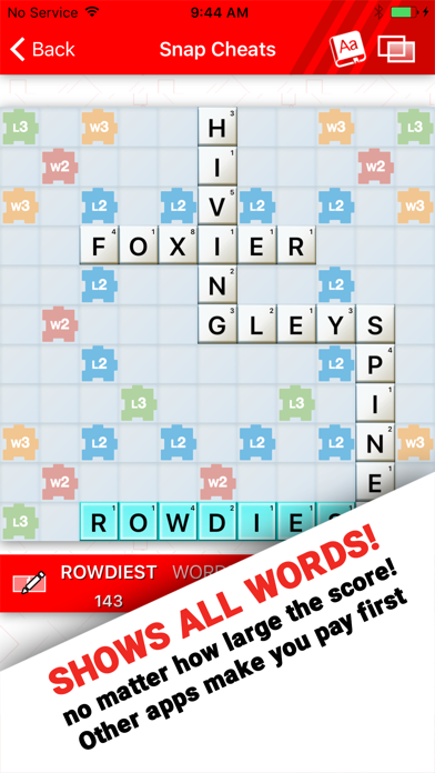 Screenshot #2 pour Snap Cheats for Wordfeud Cheat