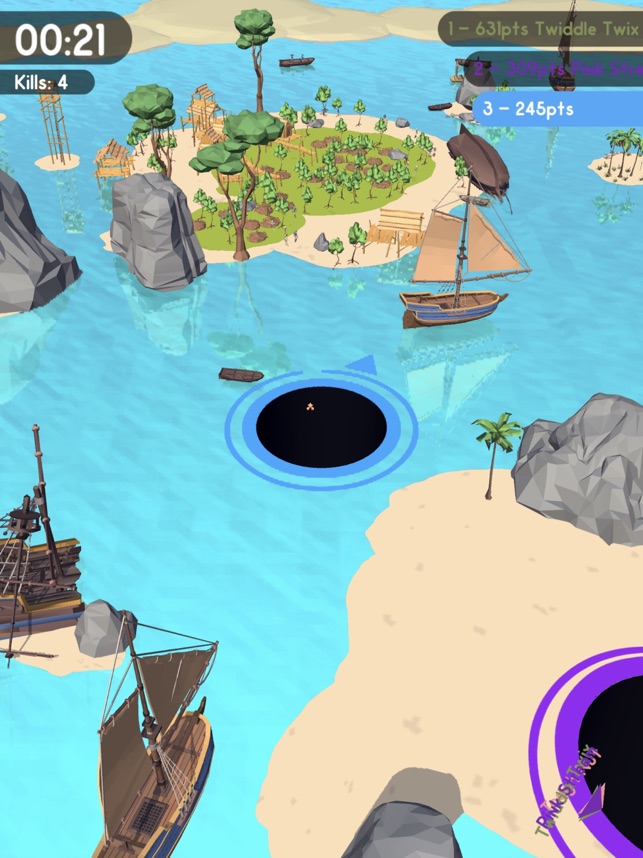 Hole.io Screenshot