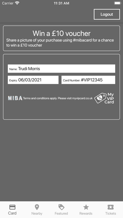 MIBA Card screenshot 4