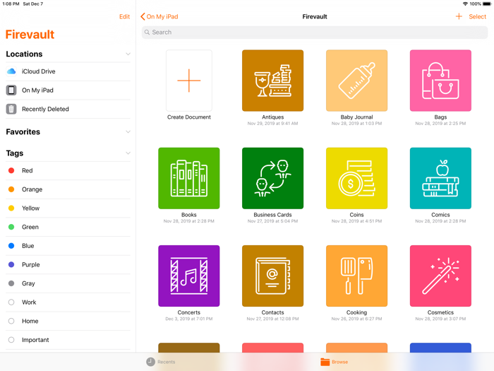 Firevault - Personal database
