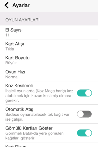 Batak - Tekli, Eşli, Koz Maça screenshot 4