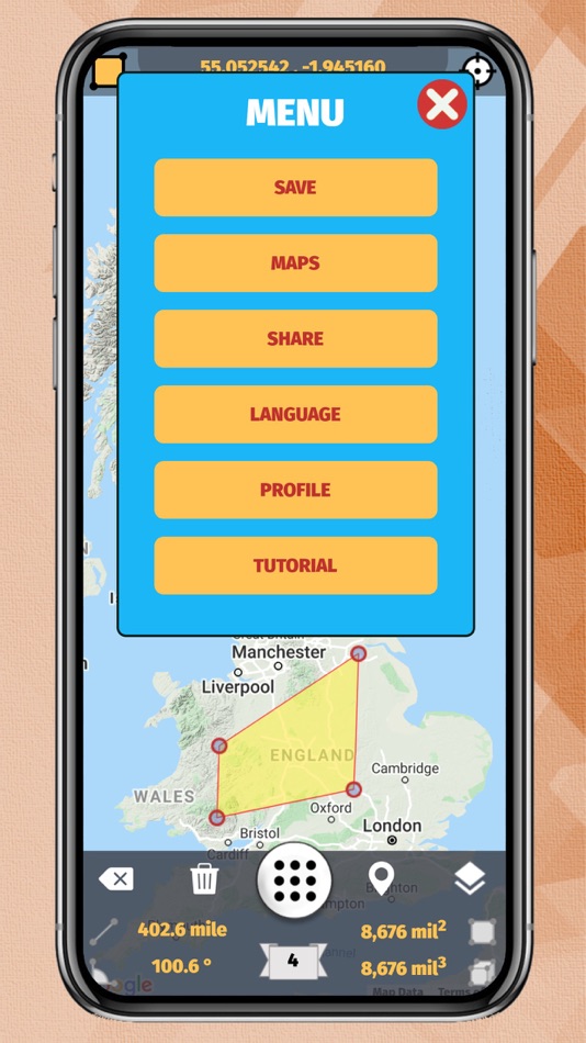 #5. GPS Area Measurement Lite (iOS) Podle: Oceanic Software