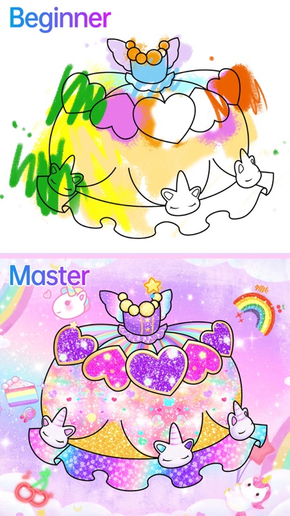 Coloring Glitter Princess by bowei zeng
