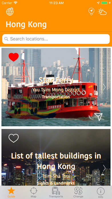 Screenshot 1 of Hong Kong Map and Travel Guide App