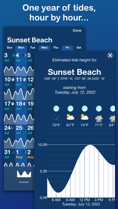 Beaches and weather Screenshot