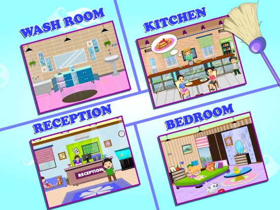 Pretend Play Hotel Cleaning iPad screenshot