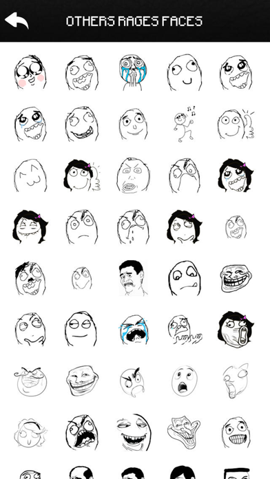 Funny Rages Faces - Stickers +のおすすめ画像1