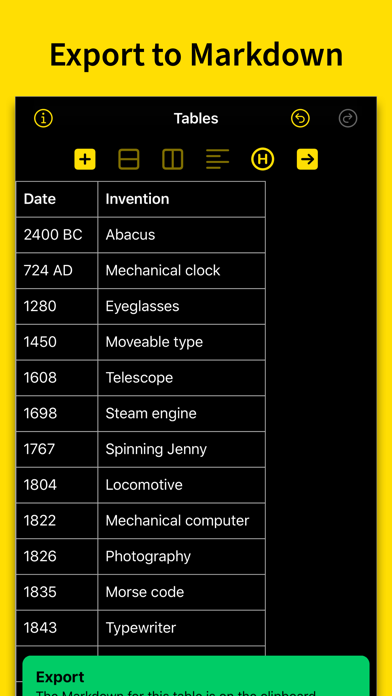 Screenshot #2 pour Markdown Tables