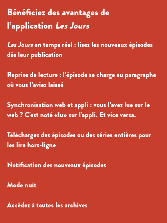 Les Jours iPad screenshot 8 - News app